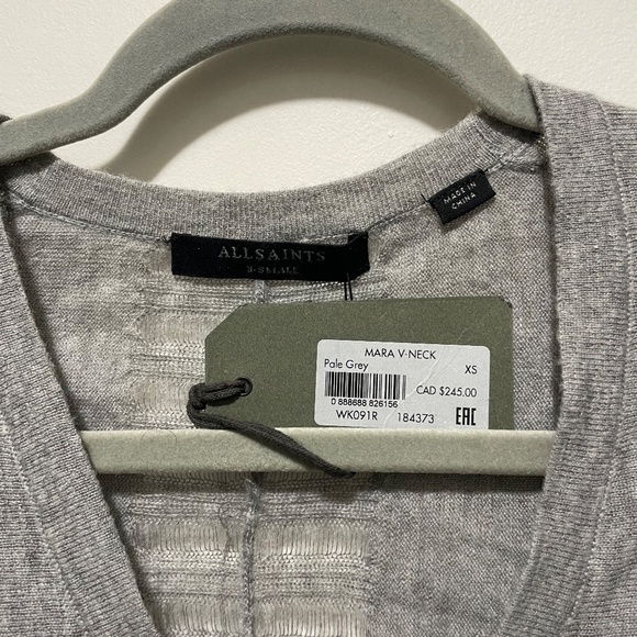 AllSaints Women's Mara V-Neck sweater - Picture 3 of 3